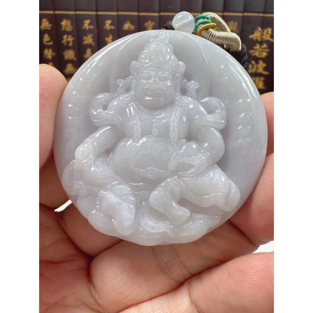 天然翡翠A貨-密宗黃財神-財寶天王 商品編號062503-細節圖4