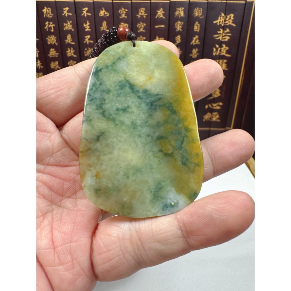 天然翡翠A貨-龍馬精神玉牌掛件  商品編號062902-細節圖8