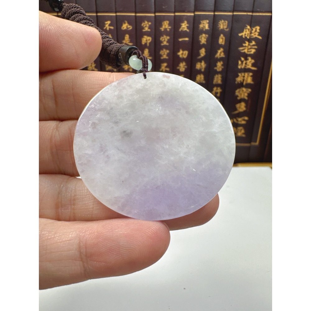 天然翡翠A貨-招財山水迎財神鐲心料掛件 商品編號063005-細節圖11