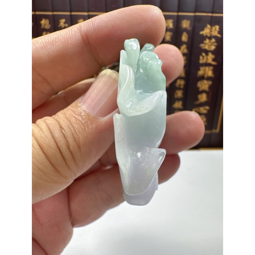天然翡翠A貨-榮華富貴牡丹花掛件 商品編號070108-細節圖8