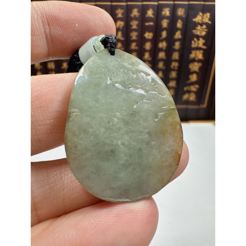 天然翡翠A貨-招財山水精雕掛件  商品編號070205-細節圖10