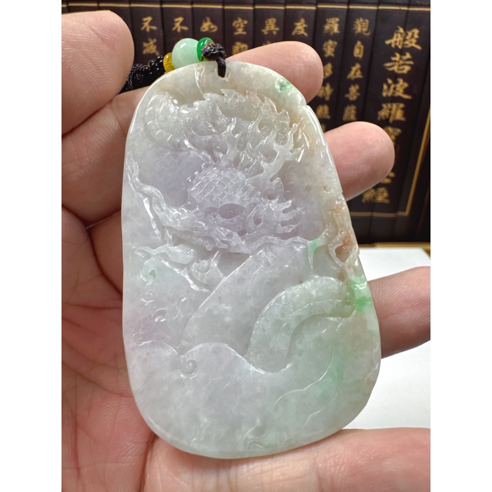 天然翡翠A貨-九龍至尊龍霸天下立體厚庄掛件 商品編號070303-細節圖10