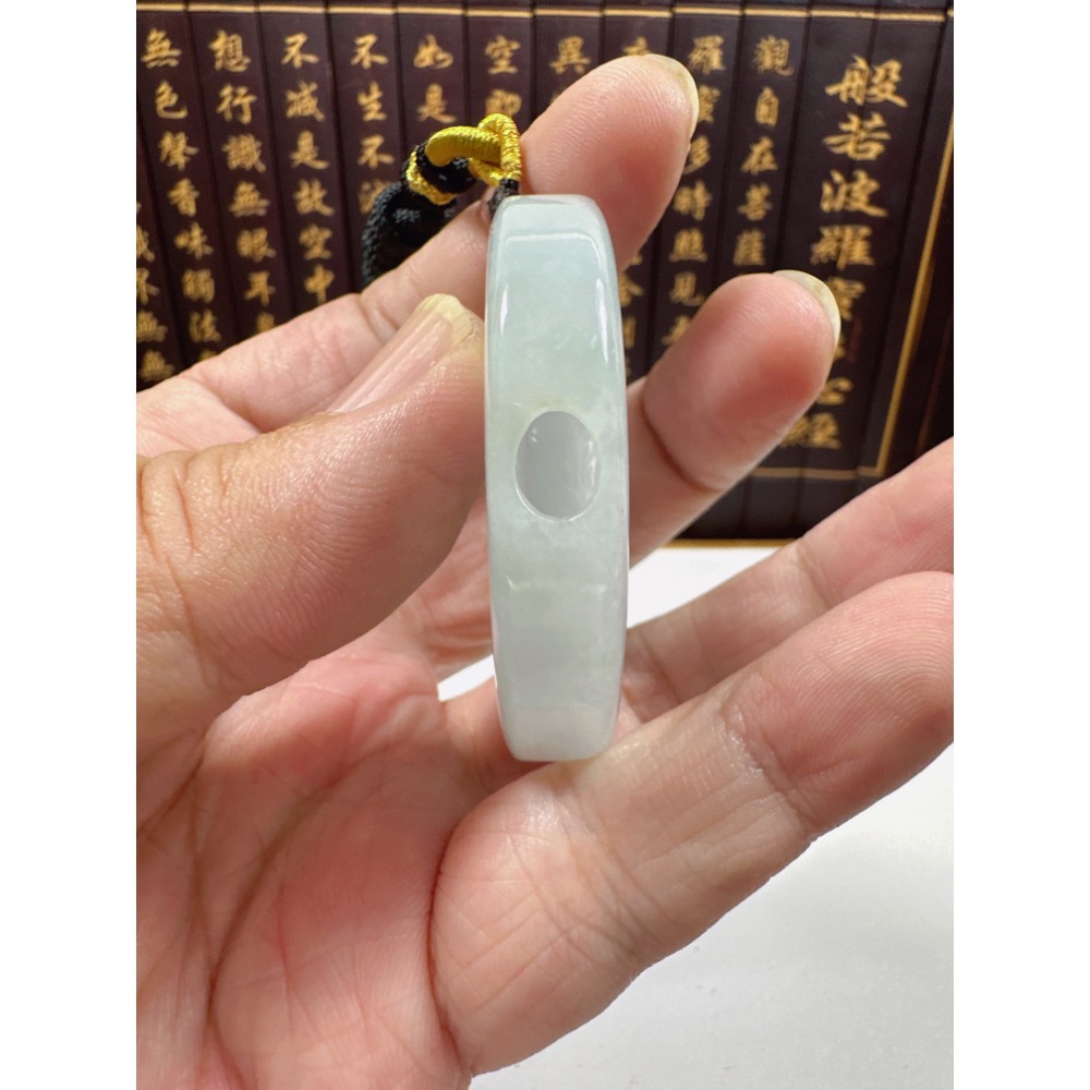 天然翡翠A貨-蓮生佛法觀自在觀音鐲心厚庄掛件 商品編號070309-細節圖6
