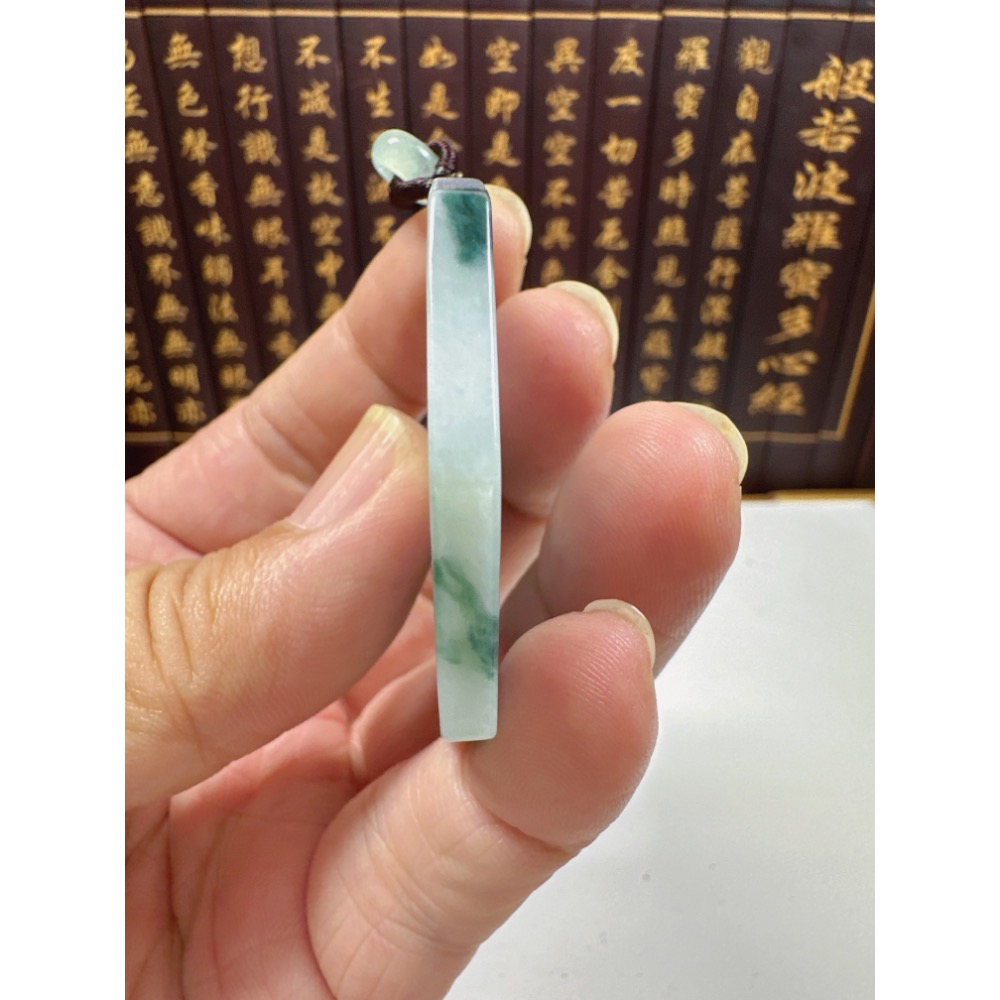 天然翡翠A貨-太極八卦平安玉牌 商品編號070405-細節圖6