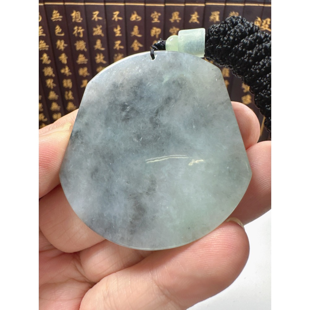 天然翡翠A貨-平安無事牌掛件 商品編號070406-細節圖3
