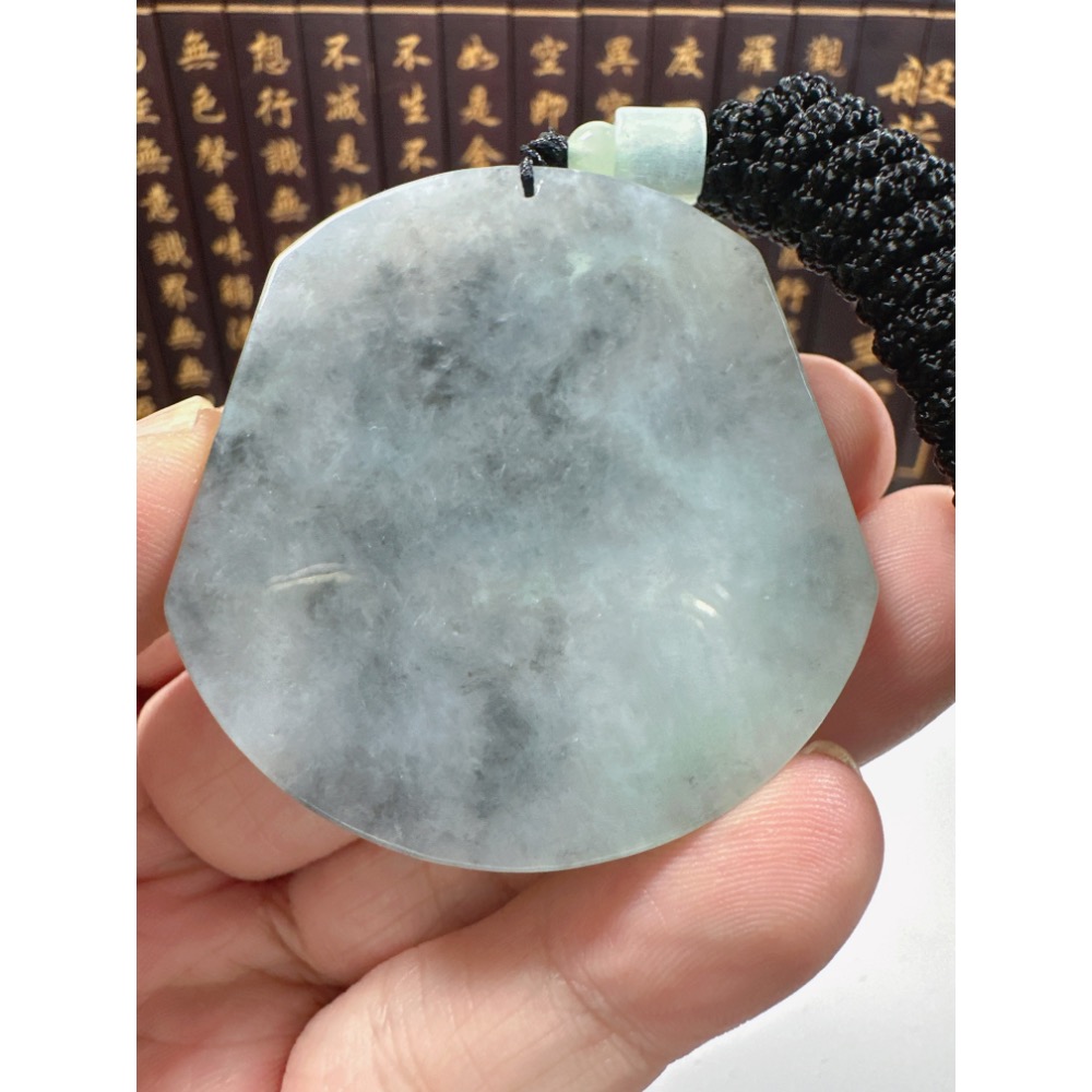 天然翡翠A貨-平安無事牌掛件 商品編號070406-細節圖4