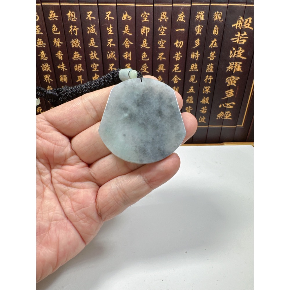 天然翡翠A貨-平安無事牌掛件 商品編號070406-細節圖7