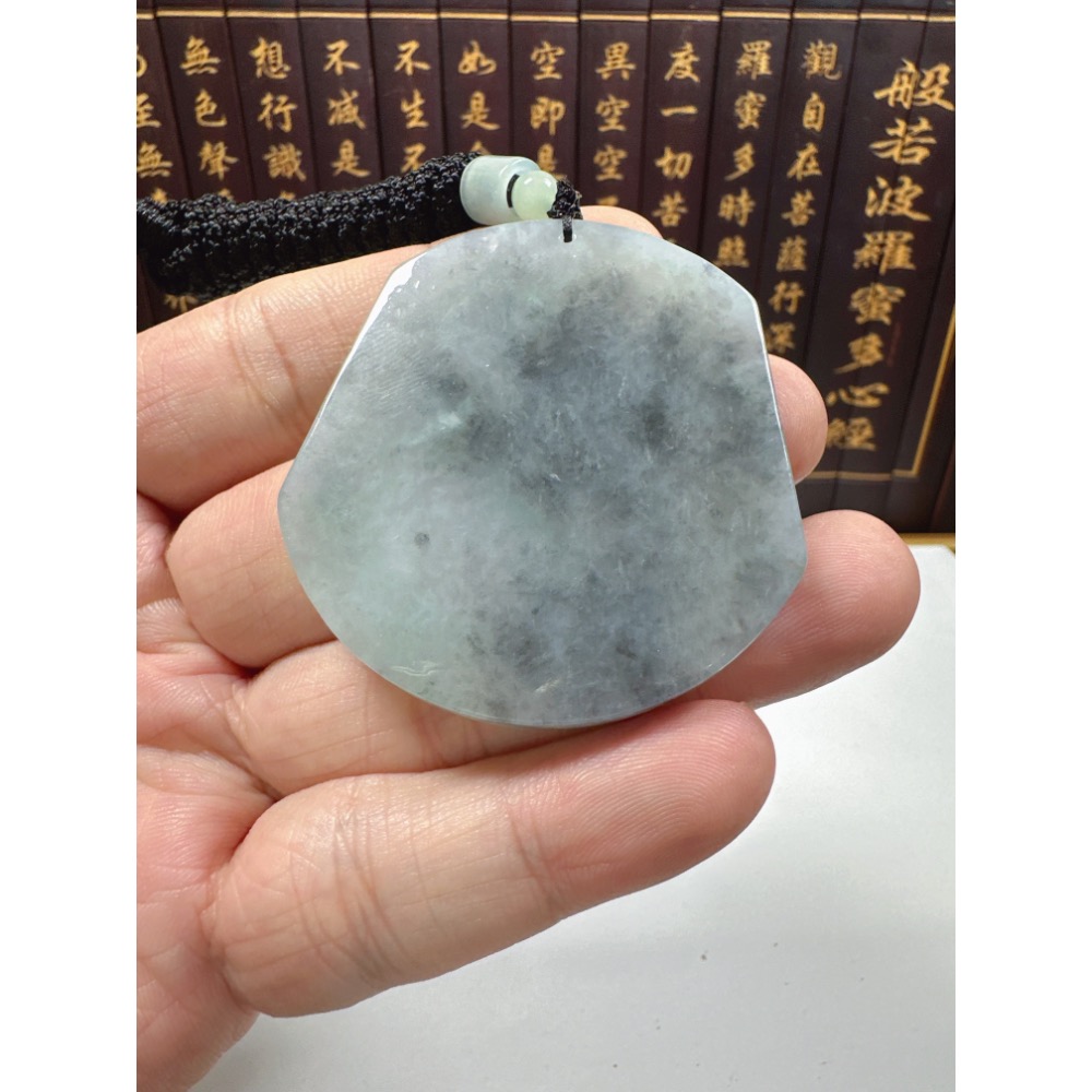 天然翡翠A貨-平安無事牌掛件 商品編號070406-細節圖8