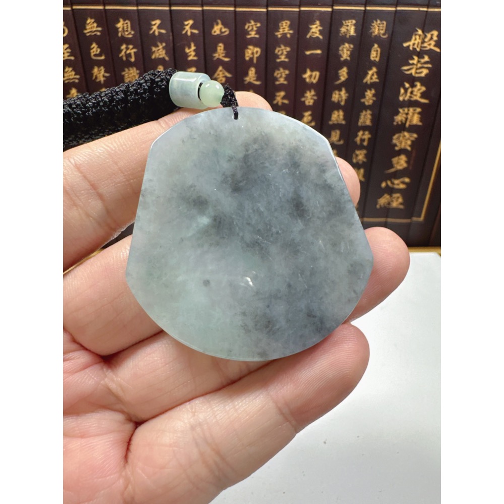 天然翡翠A貨-平安無事牌掛件 商品編號070406-細節圖9