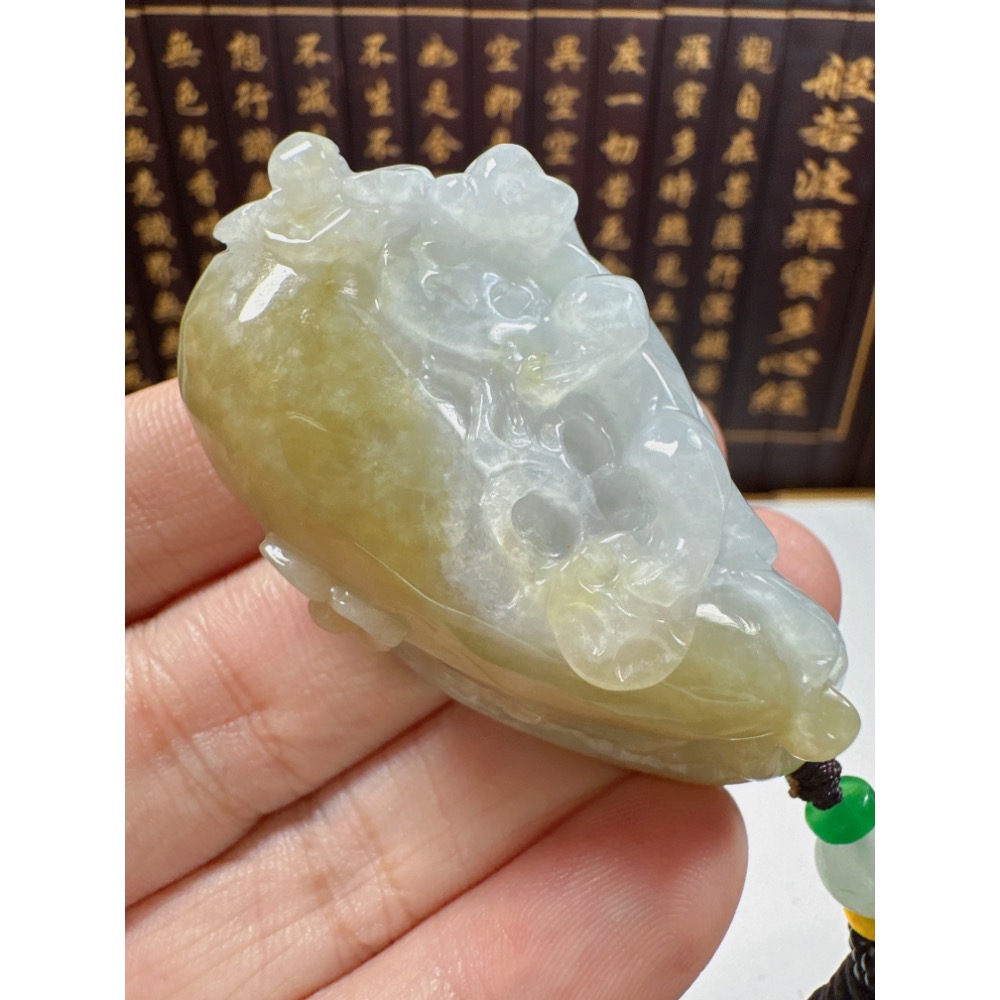 天然翡翠A貨-招財貔貅發財富貴如意立體厚庄掛件 商品編號070408-細節圖2