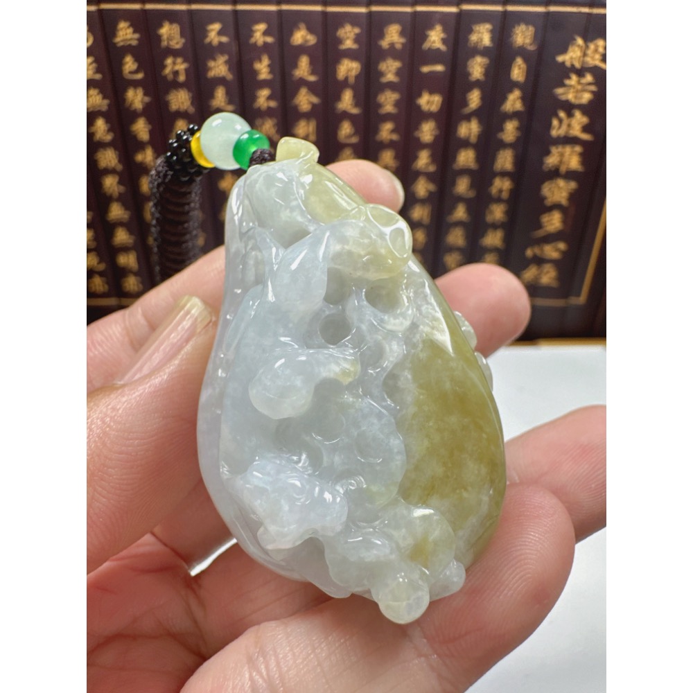 天然翡翠A貨-招財貔貅發財富貴如意立體厚庄掛件 商品編號070408-細節圖4