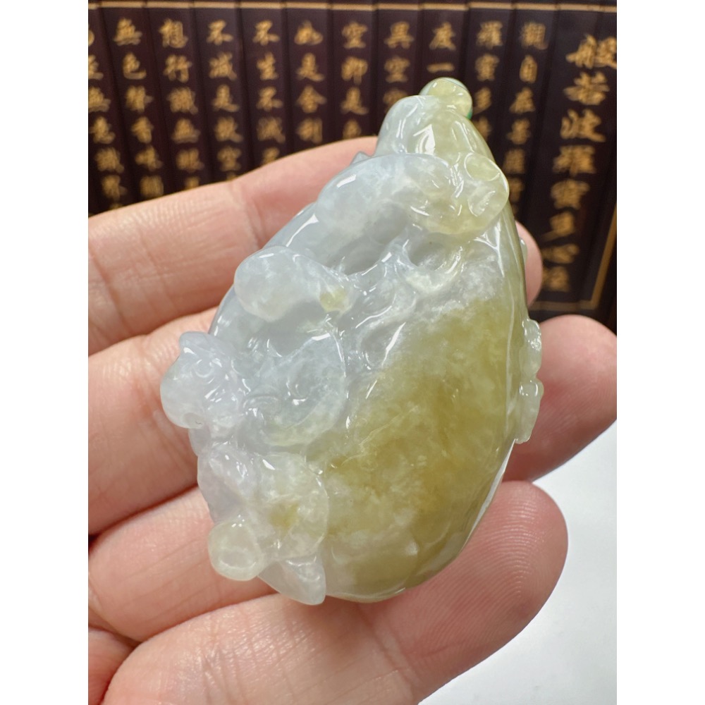 天然翡翠A貨-招財貔貅發財富貴如意立體厚庄掛件 商品編號070408-細節圖5