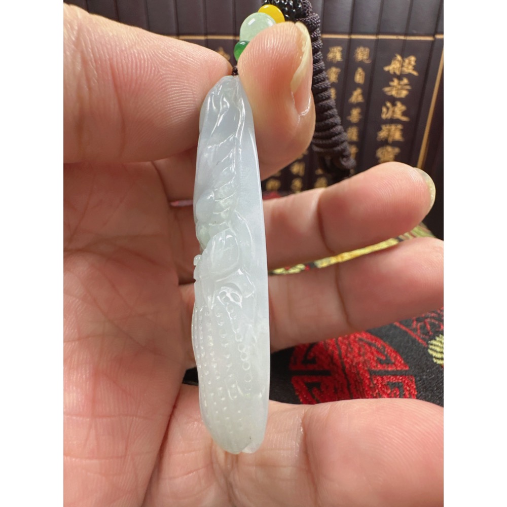 天然翡翠A貨-龍霸天下吉祥福氣富貴臨門立體厚庄掛件 商品編號：070602-細節圖10