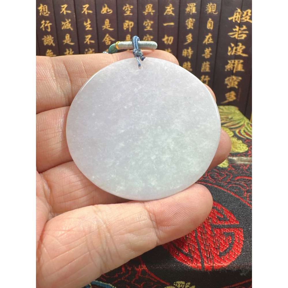 天然翡翠A貨-八大守護神-千手觀音鐲心玉牌 商品編號070705-細節圖9