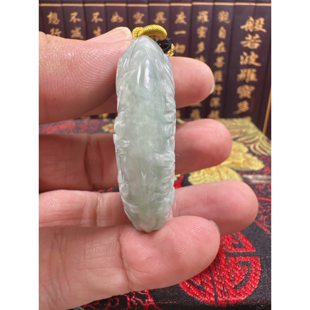天然翡翠A貨-喜鵲報喜榮華富貴平安扣 商品編號070709-細節圖4