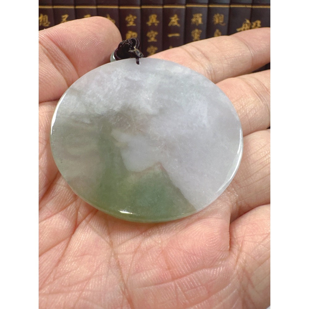 天然翡翠A貨-降龍羅漢圓滿如意掛件 商品編號070908-細節圖10
