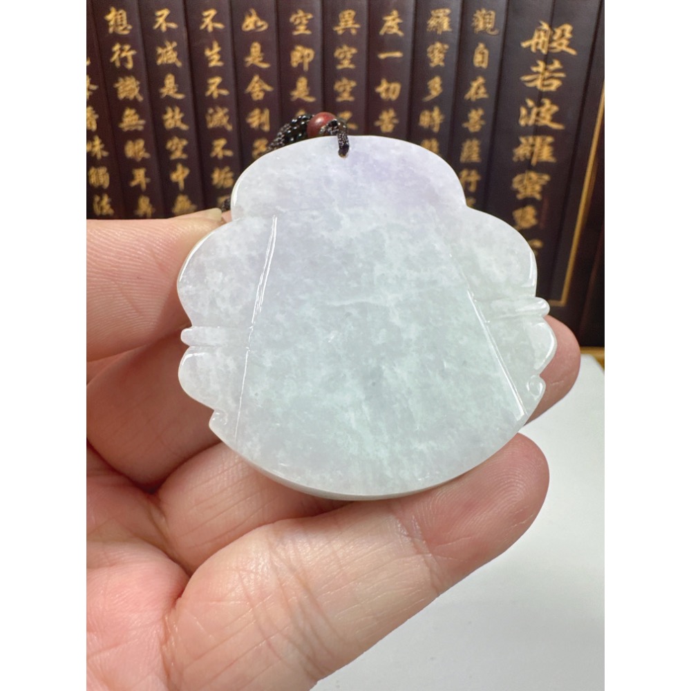 天然翡翠A貨-天上聖母媽祖娘娘立體厚庄掛件 商品編號：071007-細節圖9