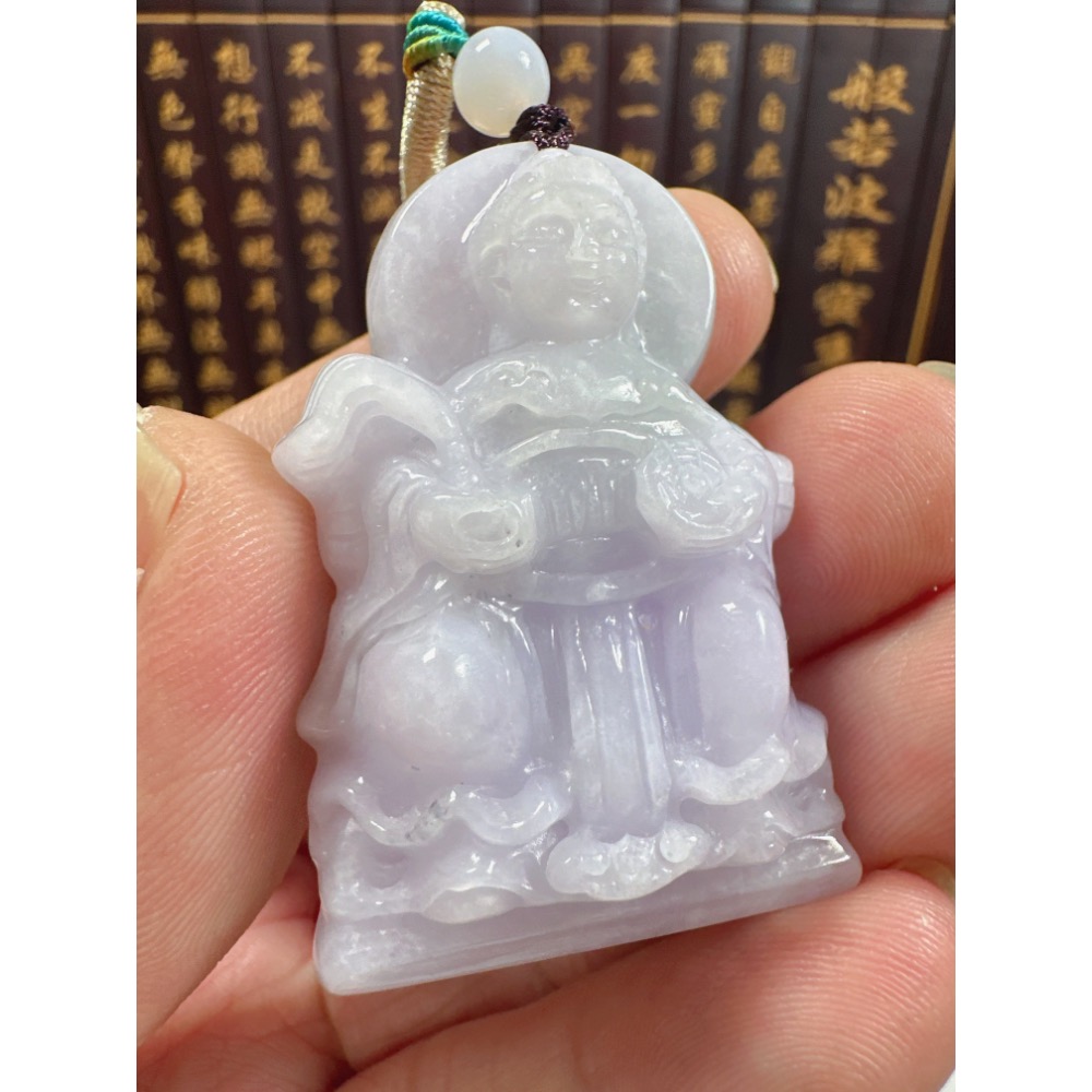 天然翡翠A貨-地母神立體厚庄掛件 商品編號071104-細節圖2