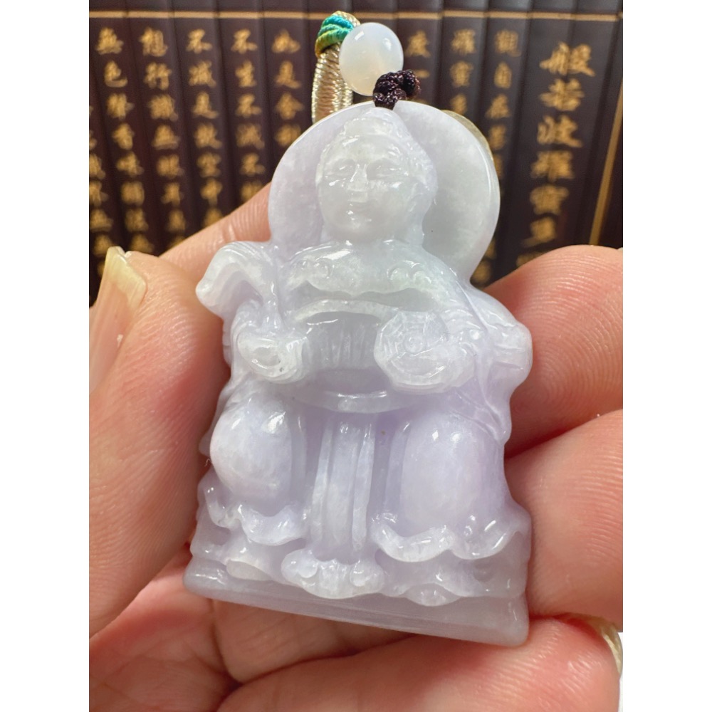 天然翡翠A貨-地母神立體厚庄掛件 商品編號071104-細節圖3
