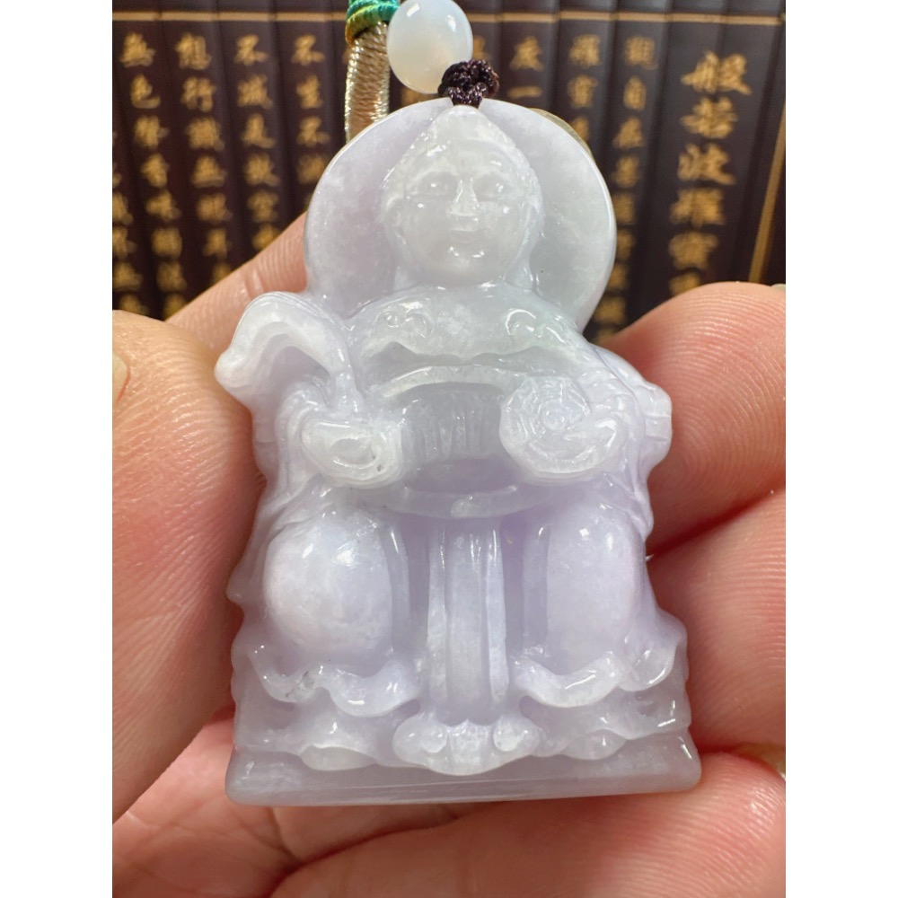 天然翡翠A貨-地母神立體厚庄掛件 商品編號071104-細節圖4