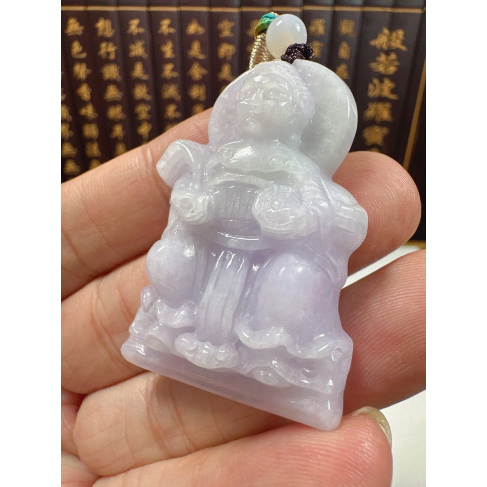 天然翡翠A貨-地母神立體厚庄掛件 商品編號071104-細節圖5