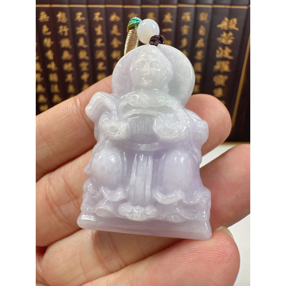 天然翡翠A貨-地母神立體厚庄掛件 商品編號071104-細節圖6
