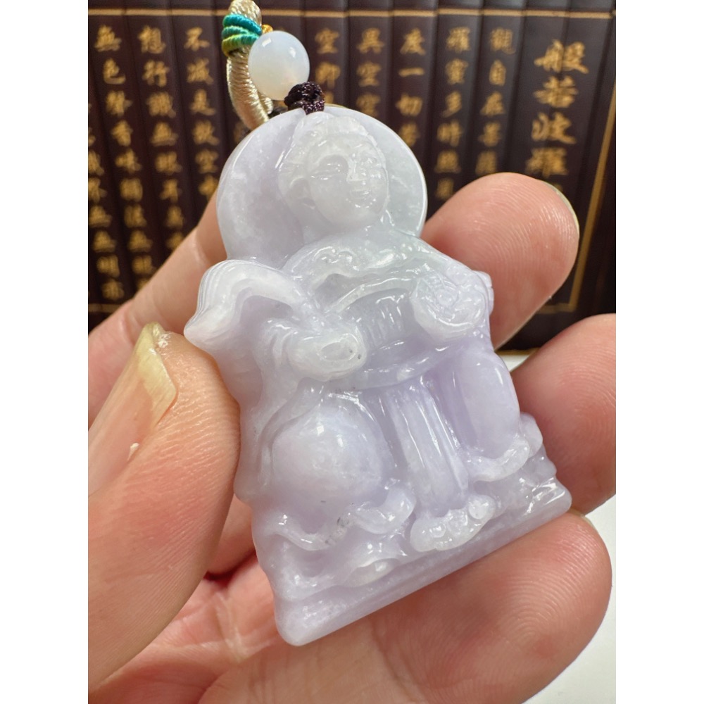 天然翡翠A貨-地母神立體厚庄掛件 商品編號071104-細節圖7