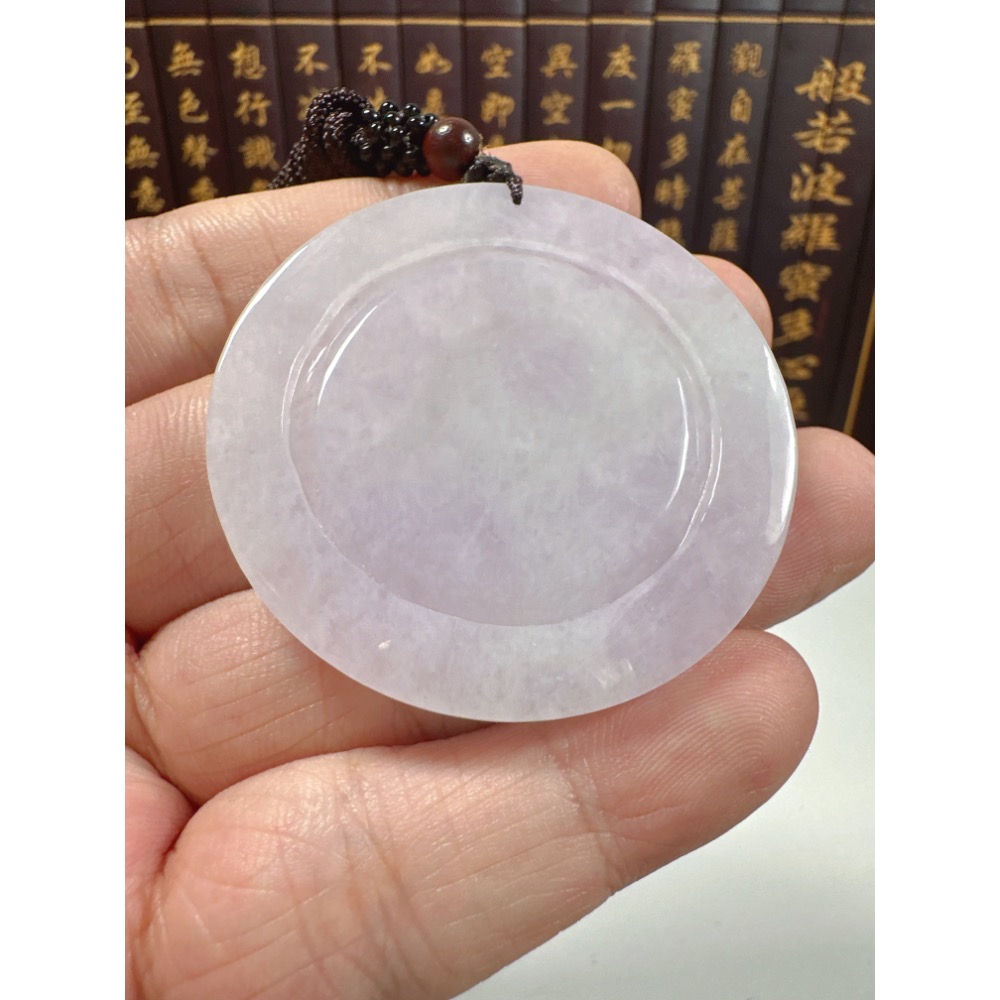 天然翡翠A貨-八大守護神-千手觀音鐲心玉牌 商品編號071208-細節圖9