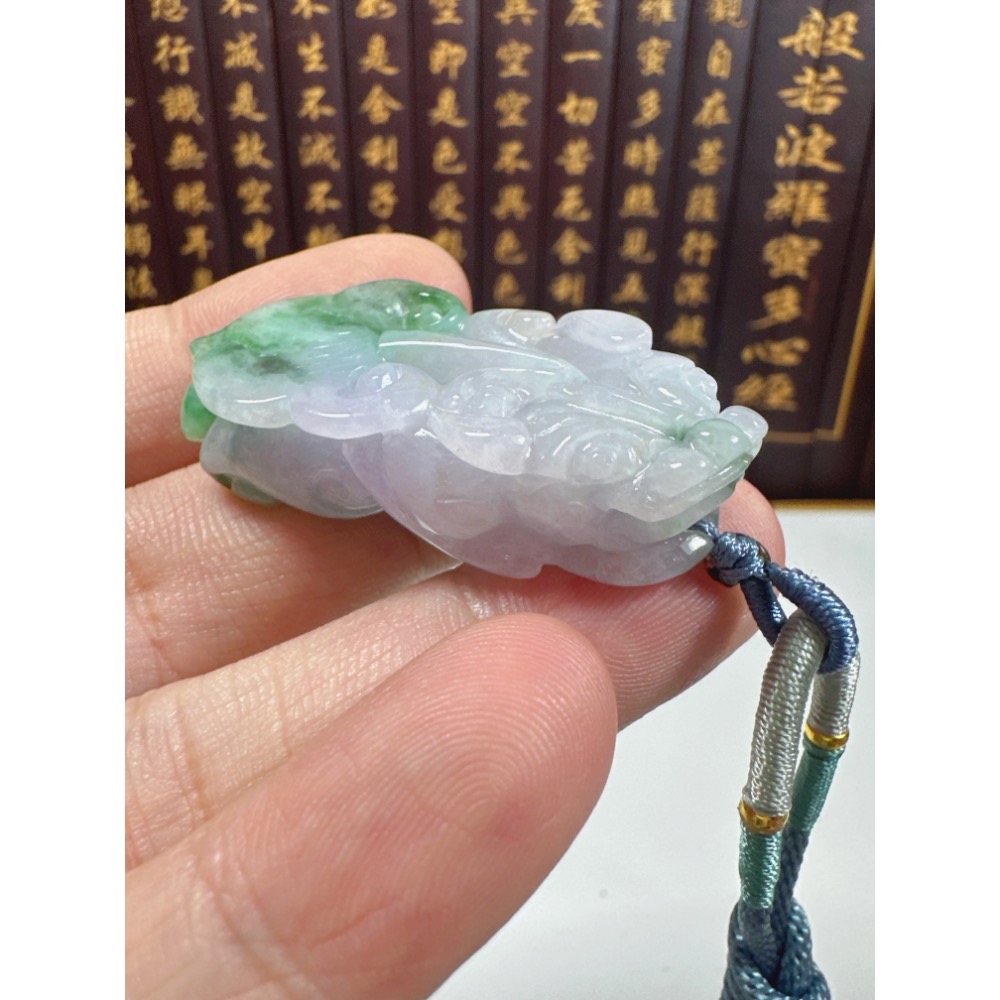天然翡翠A貨-開運招財貔貅立體掛件 商品編號071309-細節圖2