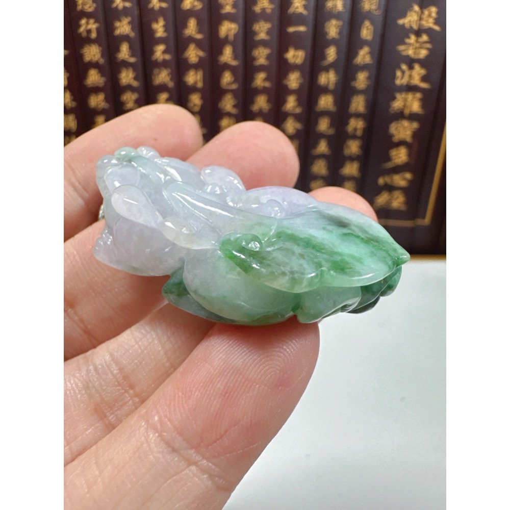 天然翡翠A貨-開運招財貔貅立體掛件 商品編號071309-細節圖5