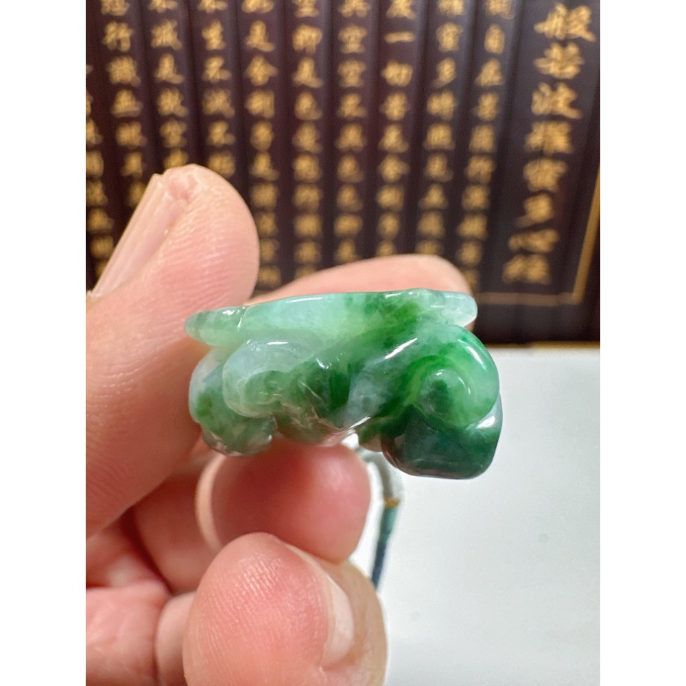 天然翡翠A貨-開運招財貔貅立體掛件 商品編號071309-細節圖8