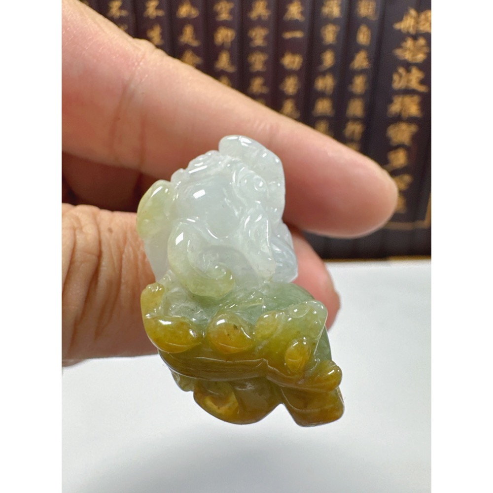 天然翡翠A貨-開運招財貔貅立體掛件 商品編號071706-細節圖4