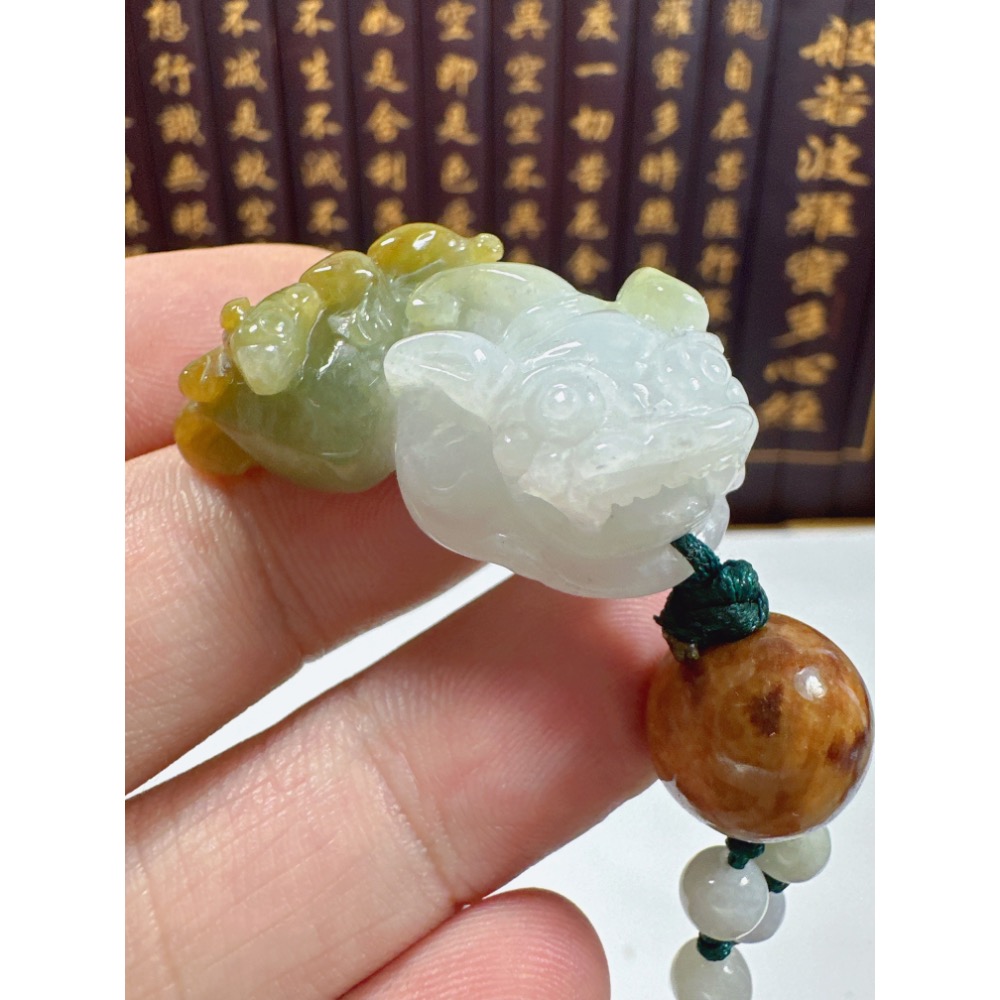 天然翡翠A貨-開運招財貔貅立體掛件 商品編號071706-細節圖6