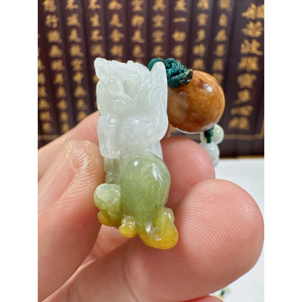 天然翡翠A貨-開運招財貔貅立體掛件 商品編號071706-細節圖7