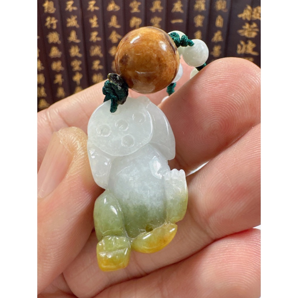 天然翡翠A貨-開運招財貔貅立體掛件 商品編號071706-細節圖8