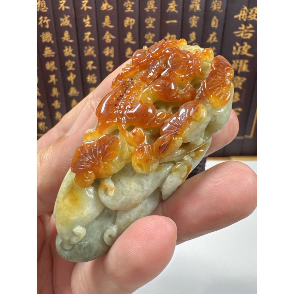 天然翡翠A貨-招財貔貅人生富貴發財如意立體掛件 商品編號：072007-細節圖2