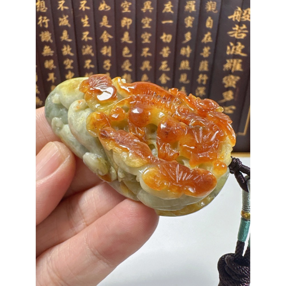 天然翡翠A貨-招財貔貅人生富貴發財如意立體掛件 商品編號：072007-細節圖3