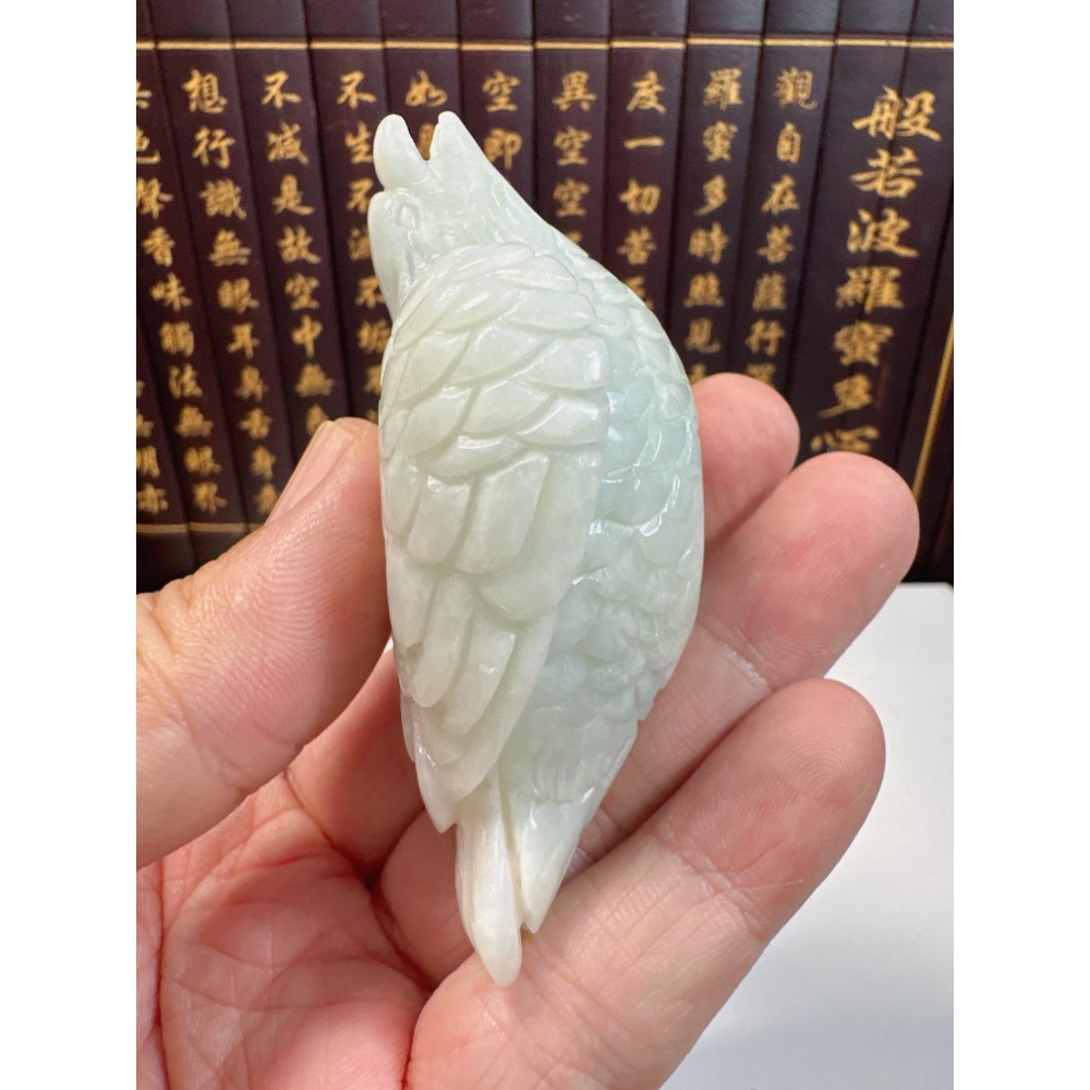 天然翡翠A貨-喜鵲造型立體茶壺小擺件 商品編號072505-細節圖9