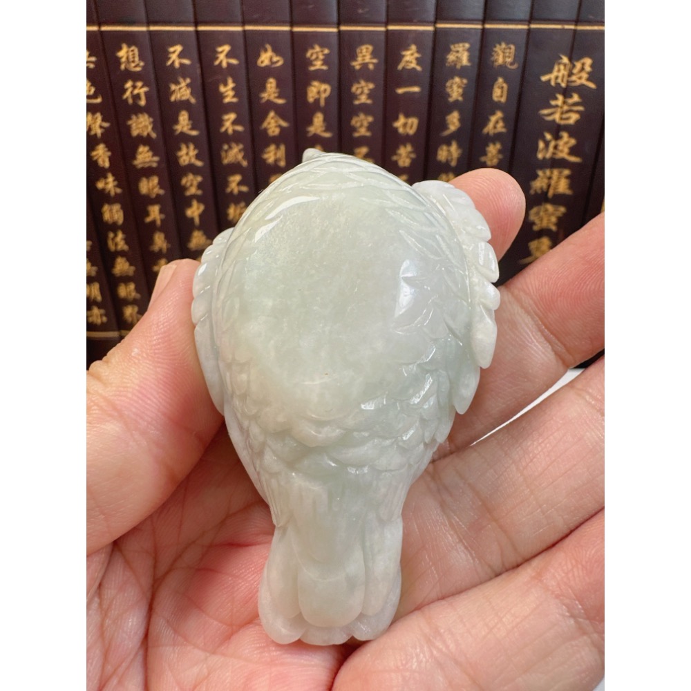 天然翡翠A貨-喜鵲造型立體茶壺小擺件 商品編號072505-細節圖10