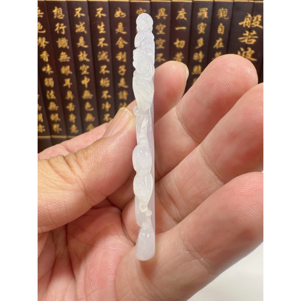 天然翡翠A貨-富貴人生（人蔘） 商品編號080303-細節圖6