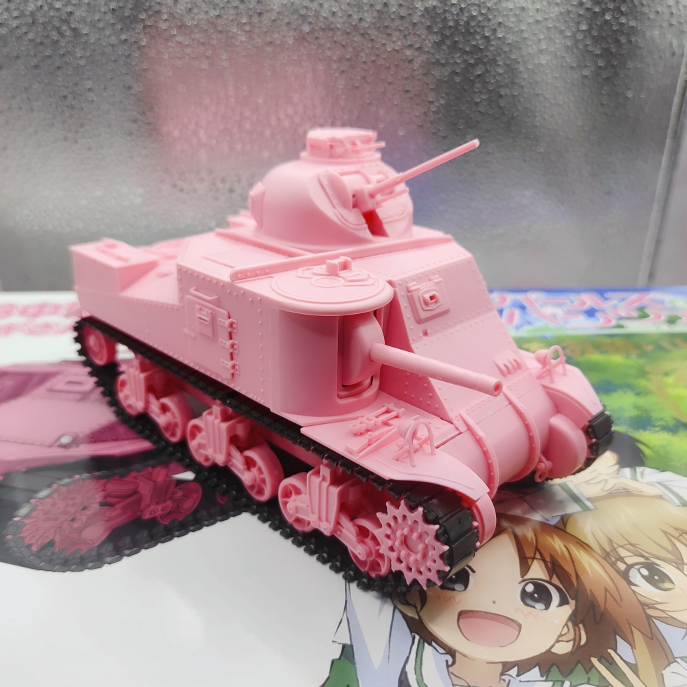【純手作 完成品】少女與戰車 戰車模型 坦克模型 M3 Lee 1/35 10週年特別版 軍事模型 戰車世界 坦克世界-細節圖4