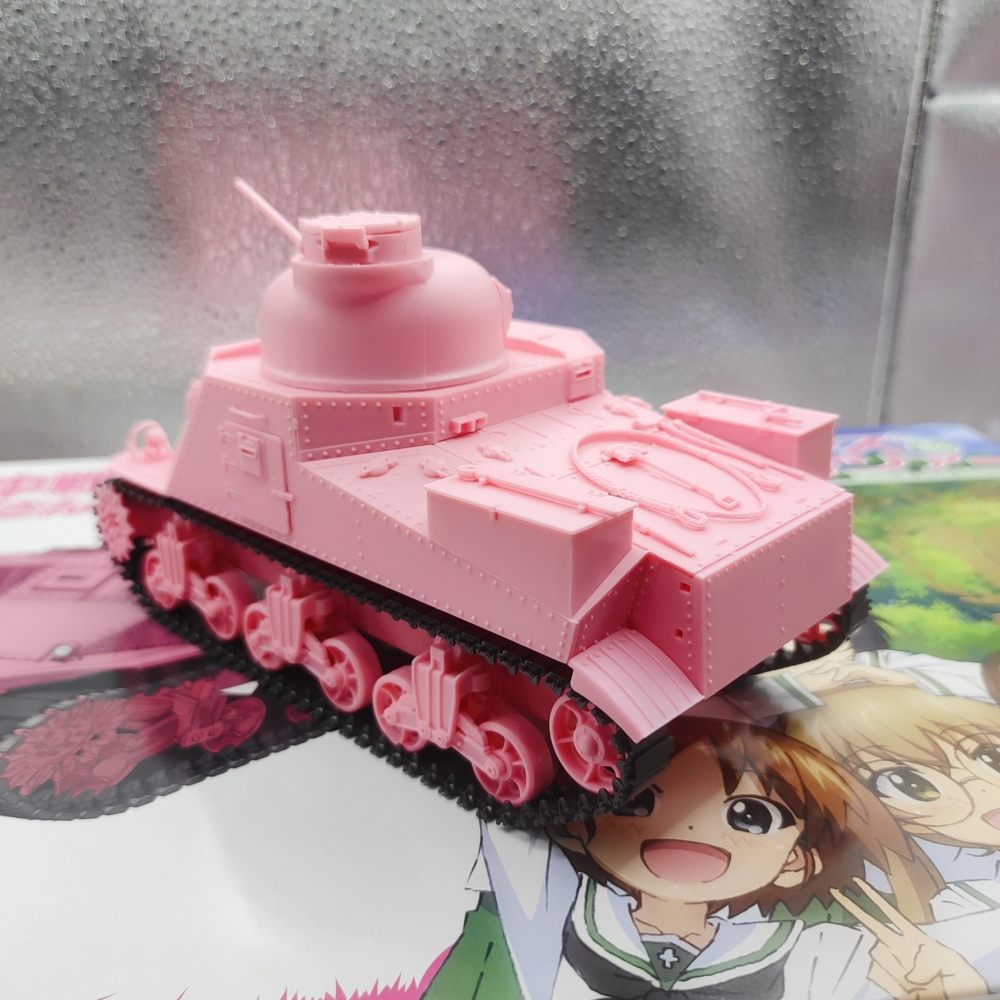 【純手作 完成品】少女與戰車 戰車模型 坦克模型 M3 Lee 1/35 10週年特別版 軍事模型 戰車世界 坦克世界-細節圖5