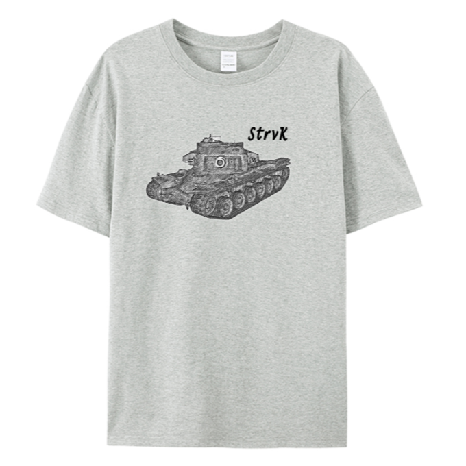 【台灣製造】StrvK 短T 帽T 短袖T恤 長袖帽T 戰車 坦克 戰車世界 坦克世界 瑞典重型坦克 瑞典重型戰車-細節圖3