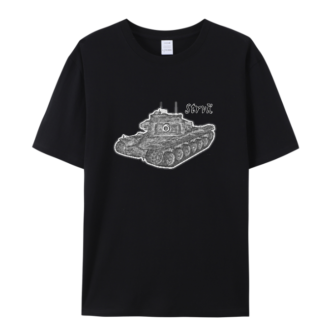 【台灣製造】StrvK 短T 帽T 短袖T恤 長袖帽T 戰車 坦克 戰車世界 坦克世界 瑞典重型坦克 瑞典重型戰車-細節圖4