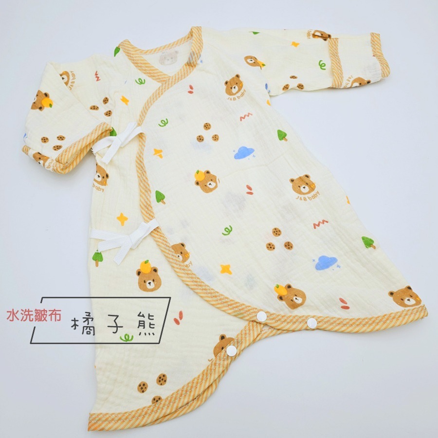 玩棉主義 現貨附發票 MIT護手型蝴蝶衣 嬰兒內衣 新生兒服 紗布衣-規格圖7