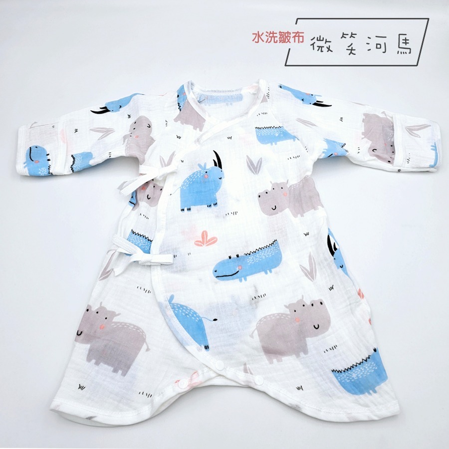 玩棉主義 現貨附發票 MIT護手型蝴蝶衣 嬰兒內衣 新生兒服 紗布衣-規格圖7