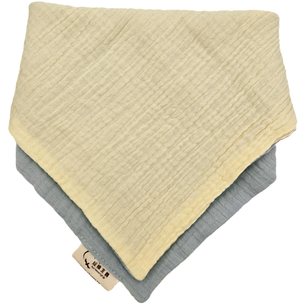 玩棉主義 MIT現貨附發票 純棉紗布三角圍兜 寶寶圍兜兜 造型圍兜 30X30cm紗布巾-規格圖6