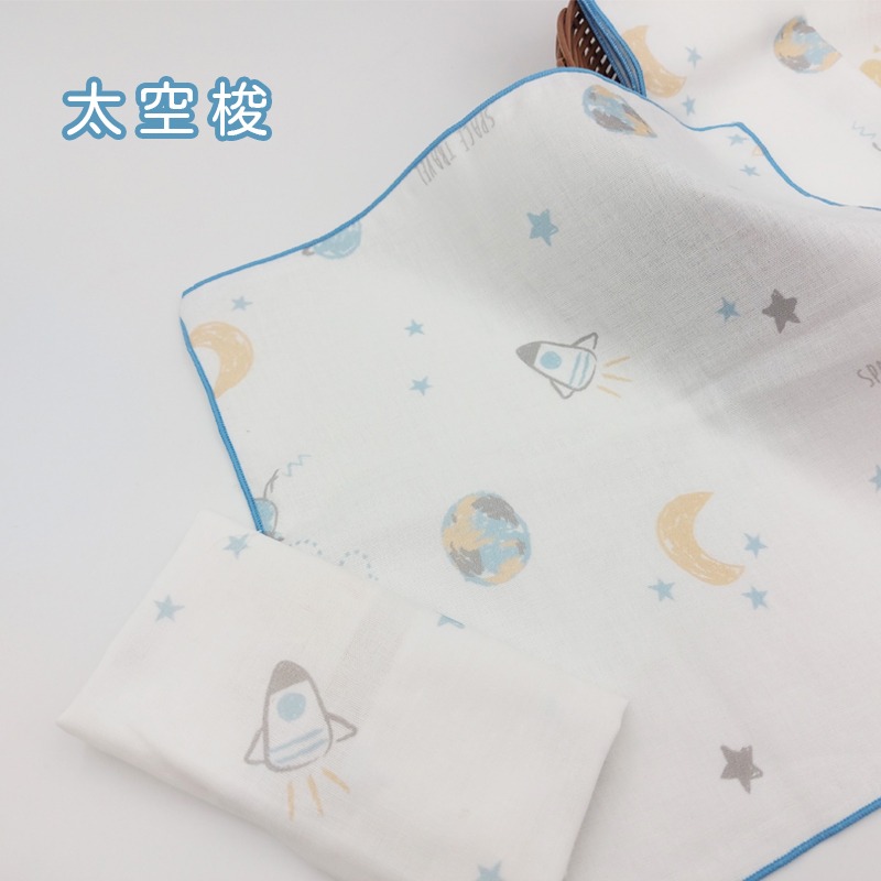 玩棉主義 現貨附發票|台灣製純棉印花手帕 寶寶口水巾 純棉二重紗 澡巾 手帕-規格圖7