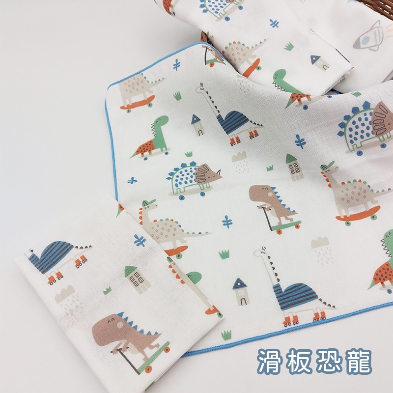 玩棉主義 現貨附發票|台灣製純棉印花手帕 寶寶口水巾 純棉二重紗 澡巾 手帕-規格圖7