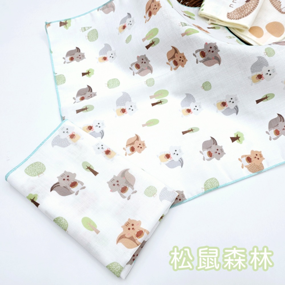 玩棉主義 現貨附發票|台灣製純棉印花手帕 寶寶口水巾 純棉二重紗 澡巾 手帕-規格圖7